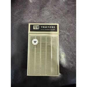 Truetone Six Transistor Portable AM Radio Vintage Retro Collectible works